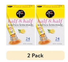(2 pack) 4C  Half, & Half Lemonade Iced Tea Mix, 1.5 oz, 24 Packets, 1 Ct Cold Powdered Drinks price