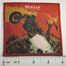 Meat Loaf Bat Out Of Hell Red border woven patch Red Meat price