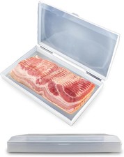 Iconikal Bacon Saver Deli Meat Storage Container 1-Lb Capacity 11X6.5-Inch Snap- Deli Meats price