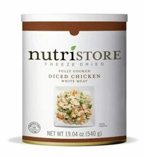 NutriStore Freeze Dried Fully Cooked Diced Chicken White Meat 20 Servings 19.0oz White Meat price