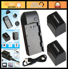 NP-FV5 Battery Charger & 2x 2000mAh Batteries for Video Camera - USB-C Compatibl Video Camera Batteries price