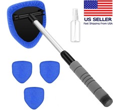 Windshield Cleaning Tool Kit Car Window Glass Wiper Cleaner Brush Pad Extendable Cleaning Supplies price