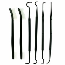 6 PCS Set Gun Rifle Pistol Cleaning Picks + Nylon Brushes - Non-Scratching Cleaning Supplies price