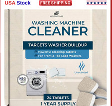 Uproot Clean Washing Machine Cleaner Tablets - 24 Pack for a 12 Month Supply. Fo Cleaning Supplies price