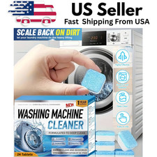 Washing Machine Cleaner Tablets  Deep Clean Deodorizer Washer Tub - 24 Pack Cleaning Supplies price