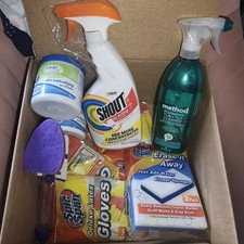 Household Cleaning Supplies lot Of 13 Items All New Method, Shout, Spic And Span Cleaning Supplies price