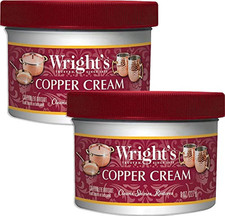 Wright'S Copper and Brass Polish and Cleaner Cream- 8 Ounce - 2 Pack - Gently Polishers and Cleaners price