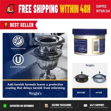 Wright's Silver Cleaner and Polish Cream 8 oz - Ammonia Free Tarnish Remover Polishers and Cleaners price