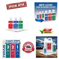 Complete 3-Step Plastic Restorer: Polish & Scratch Remover Set - 2 Oz Bottles Polishers and Cleaners price