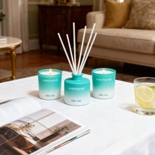 Fragrance Kit Scented Candle Set with Reed Diffuser Gift Weekend Home New US Room Fragrance price