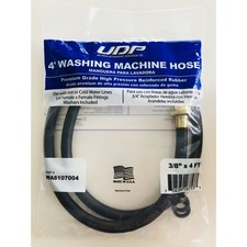 Ultra Dynamic Products WA6107004 Rubber Washing Machine Hose 3/8 in. x 4 ft. Washing Machine Products price