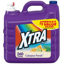 Xtra Liquid Laundry Detergent Soap, Calypso Fresh Scent, 312 fl oz, 260 Loads Laundry Detergent price