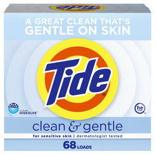 Tide Clean and Gentle Powder Laundry Detergent, Unscented, 77 oz, 68 Washes Laundry Detergent price