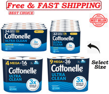 Cottonelle Ultra Clean Toilet Paper, Active CleaningRipples, Select Size., Toilet Paper price