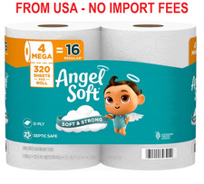 Angel Soft Toilet Paper, 4 Mega Rolls = 16 Regular Rolls, Soft and Strong Toilet Toilet Paper price