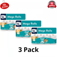 (3 Pack) Angel Soft 2-Ply Toilet Paper, 16 Mega Rolls, 320 Sheets Per Roll Toilet Paper price