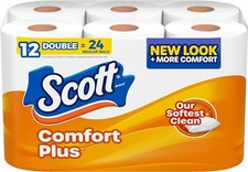 Comfortplus Toilet Paper, 12 Double Rolls, 231 Sheets per Roll, Septic-Safe, 1-P Toilet Paper price