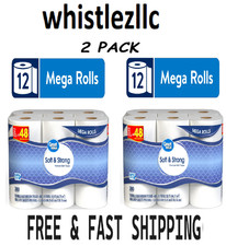 Great Value Premium Soft & Strong Toilet Paper 12 Mega Rolls each-- 2 Pack Toilet Paper price
