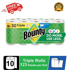 Bounty Paper Towels Select-A-Size White, 10 Triple Rolls, 123 Sheets Per Roll Paper Towels price