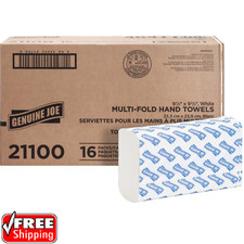 4000 White Paper Multifold Towels Bulk C-Fold Recycled Fiber Genuine Pack of 16 Paper Towels price
