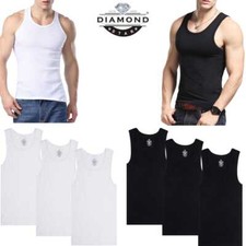 6-12 Pack Men's Tank Top 100% Cotton A-Shirt Wife Beater Undershirts Size S-4XL Men's Tank Tops / Undershirts price