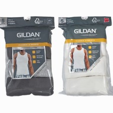 Gildan Select Men’s Classic A-Shirts Tank Tops 5 Pack Breathable Cotton S-XL Men's Tank Tops / Undershirts price