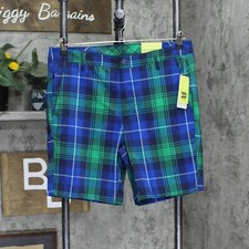 all In Motion Men's Plaid Golf Shorts 8" Inseam 87206075 30 34 36 40 Men's Shorts price