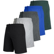 5-PACK Men’s Lounge Shorts Cotton Blend & Elastic Waist (Sizes- S-3XL) Free Ship Men's Shorts price