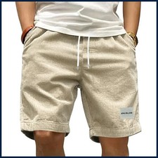 Vintage Cargo Shorts Men's Summer Trendy Retro Corduroy Short Pants Men's Casual Men's Shorts price