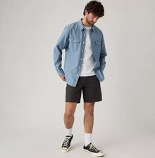 LEVI'S Xx Chino Authentic Relaxed Lightweight Twill 8" Men's Shorts, Black Men's Shorts price
