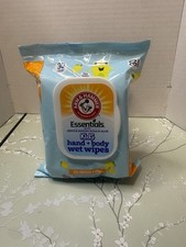 Arm & Hammer Essentials Kids Hand + Body Wet Wipes Sea Monster Mango 30 Ct Wet Wipes price