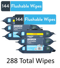 Equate Extra Large Flushable Wet Wipes, Fragrance Free, 288 Wipes(48 each x6 Pk) Wet Wipes price