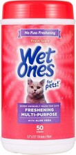 Wet Ones for Cats Freshening Wipes Multi Purpose Cat Grooming Wipes with Aloe Wet Wipes price