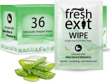 Flushable Adult Wipes 36 Ct Individually Wrapped Biodegradable Travel Size Wet Wipes price