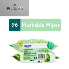 Equate Flushable Wet Wipes with Witch Hazel & Aloe, 96 Wipes (2 Pack) Wet Wipes price