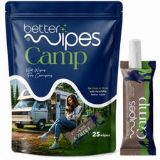 Camping Body Wipes XL 25 Count Biodegradable Alcohol Free Hiking Travel Outdoor Wet Wipes price
