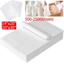500-2500x Wrapping Paper White Tissue Paper 14"x20" 20"x30" Cushioning Void Fill Paper Tissue price