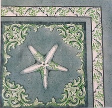 2 individual Paper Decoupage NAPKINS - SEALIFE SEASTAR TURQUOISE Napkin price