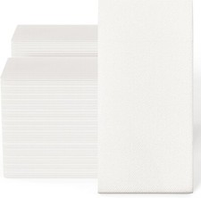 200-Pack Disposable Linen-Feel Guest Towels, 12" x 17" Cloth-Like Hand Bathro... Napkin price