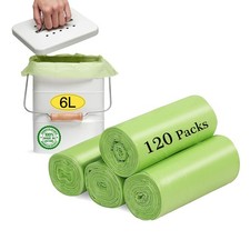 Small Trash Bags 1.2 Gallon (5L) - 120 Counts Garbage Bags, Unscented Compost Ba Trash Bags price