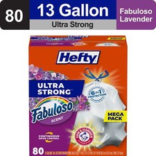 Ultra Strong 13 gallon Trash Bags, Tall Kitchen Trash Bags, 80 Bags Trash Bags price