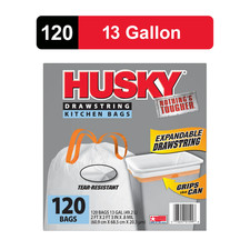 13 Gallon Tall Kitchen Drawstring Bags, 120 Bags Trash Bags price