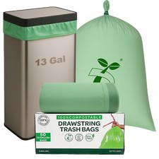 FPN Trash Bags 13 Gallon with Drawstring Durable & BPA Free Garbage Bags 50/Pack Trash Bags price