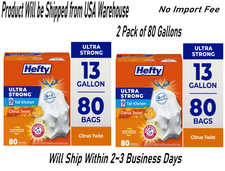 Hefty Ultra Strong  Trash Bags 80 Count Citrus Twist Scent-2 Pack of 80 bags Trash Bags price