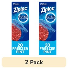 (2 pack) Pint Freezer Bags, School Supplies, 20 Count Refrigerator Bags price