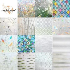 rabbitgoo Frosted Window Film Privacy Static Cling Stained Glass Film Decoration Cling Film price