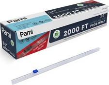 PAMI Plastic Food Wrap Cling Film 2000FT 12" 18" 24" w/Slide Cutter Food Storage Cling Film price