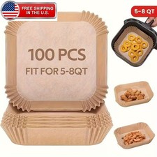 100 Pack Non-Stick Air Fryer Disposable Non-stick Baking Parchment Paper Liners Baking Paper price