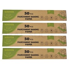 Parchment Paper Baking Sheets 12 x 16 Inch 50 Count Each Lot of 4 - 200 Sheets Baking Paper price