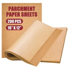 Parchment Paper Sheets for Baking 200 Count 12"x 16", Heavy Duty No-Stick Baking Paper price